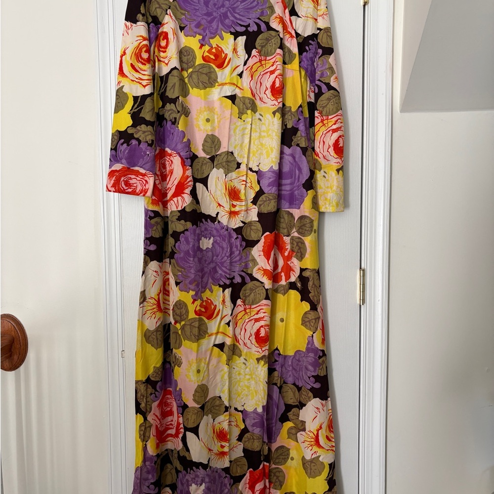 Floral Long Sleeve Maxi Dress